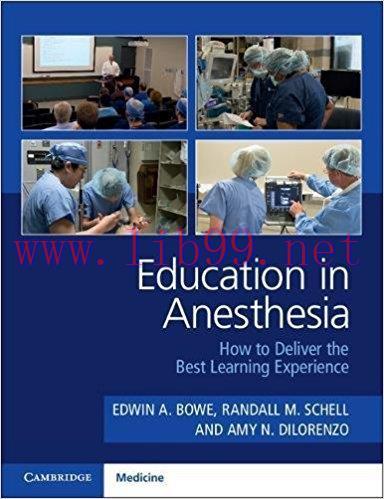 [AME]Education in Anesthesia: How to Deliver the Best Learning Experience (EPUB)