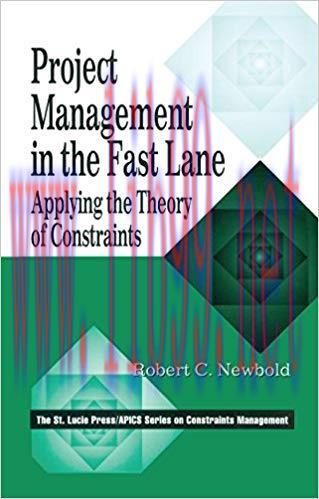 (PDF)Project Management in the Fast Lane: Applying the Theory of Constraints (The CRC Press Ser...