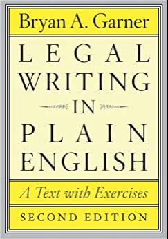 (PDF)Legal Writing in Plain English, Second Edition A Text with Exercises (Chicago Guides to Wr...