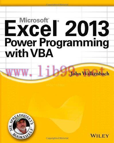 [FOX-Ebook]Excel 2013 Power Programming with VBA