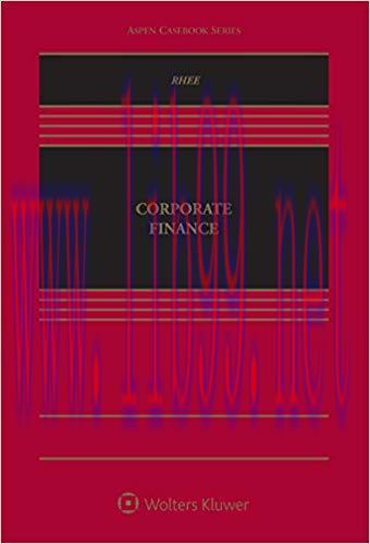 [EPUB]Corporate Finance [Robert J. Rhee]