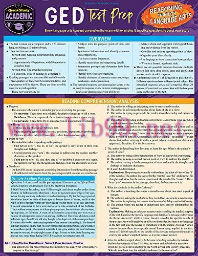 [FOX-Ebook]GED Test Prep - Reasoning Through Language Arts: A Quickstudy Laminated Reference Gu...