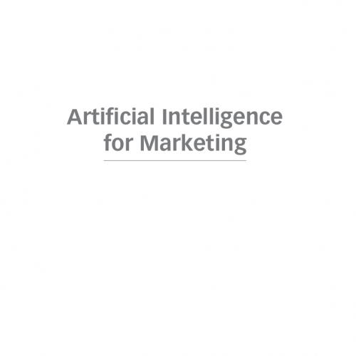 Artificial Intelligence for Marketing