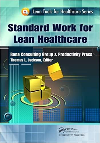 (PDF)Standard Work for Lean Healthcare (Lean Tools for Healthcare Series)