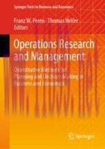 [PDF]Operations Research and Management: Quantitative Methods for Planning and Decision-Making ...