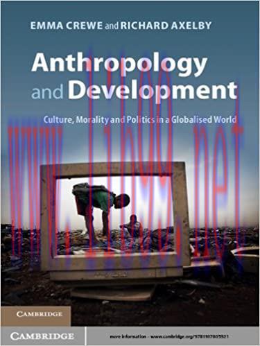 (PDF)Anthropology and Development: Culture, Morality and Politics in a Globalised World