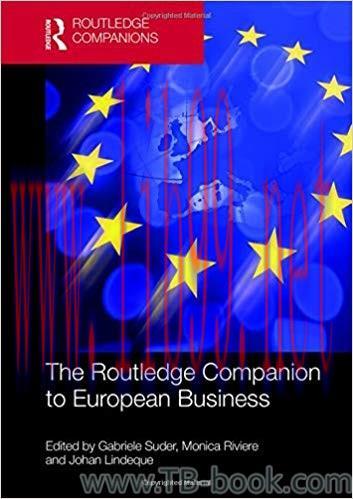 The Routledge Companion to European Business 1st Edition by Gabriele Suder 课本