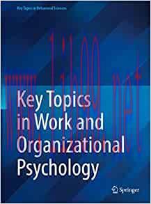 [AME]Key Topics in Work and Organizational Psychology (Key Topics in Behavioral Sciences) (Orig...