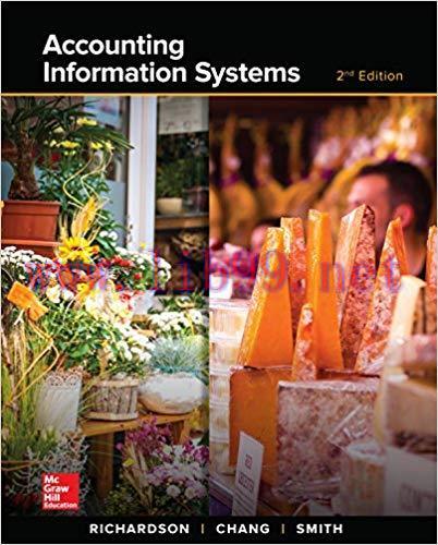 Accounting Information Systems 2nd Edition by Vernon Richardson 答案