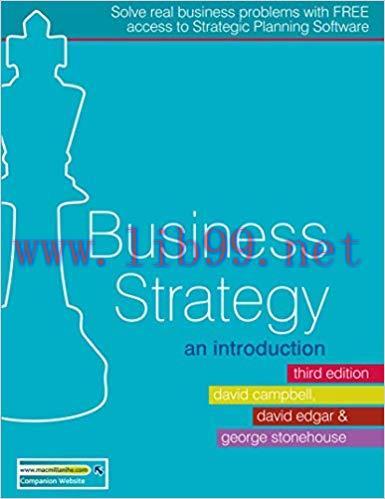 (PDF)Business Strategy: An Introduction 3rd Edition