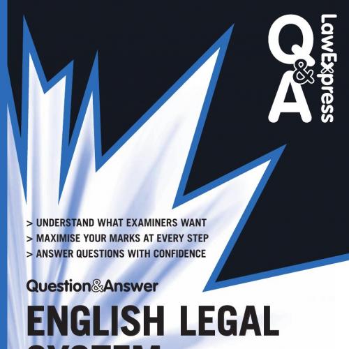 Law Express Question and Answer English Legal System 2nd Edition