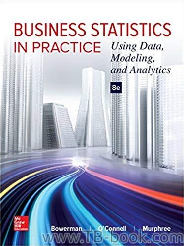 (PDF)Business Statistics in Practice Using Data, Modeling, and Analytics 8th Edition by Bruce B...