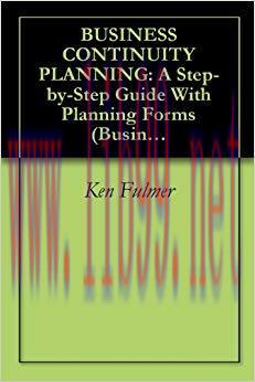 (PDF)BUSINESS CONTINUITY PLANNING: A Step-by-Step Guide With Planning Forms (Business Continuit...