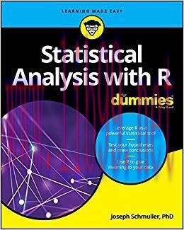 Statistical Analysis with R For Dummies (For Dummies (Computers)) 1st Edition,