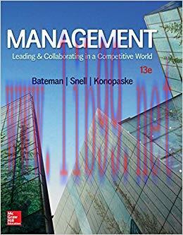 (PDF)Management: Leading & Collaborating in a Competitive World 13th Edition