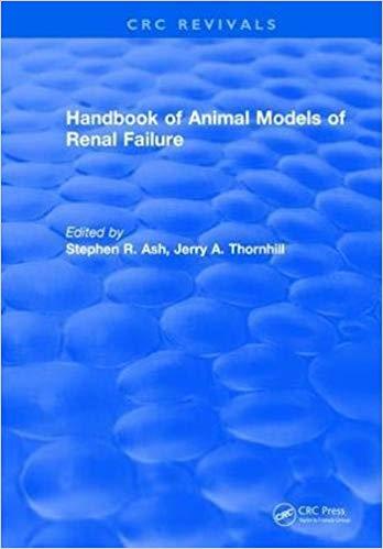 Handbook of Animal Models of Renal Failure