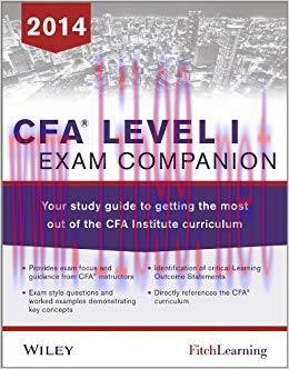 (PDF)CFA level I Exam Companion: The Fitch Learning / Wiley Study Guide to Getting the Most Out...