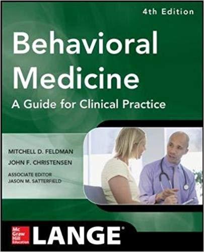 Behavioral Medicine A Guide for Clinical Practice, 4th Edition