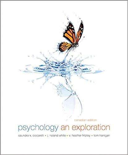 (Test Bank)Psychology An Exploration,1st Canadian Edition by Saundra K. Ciccarelli.zip