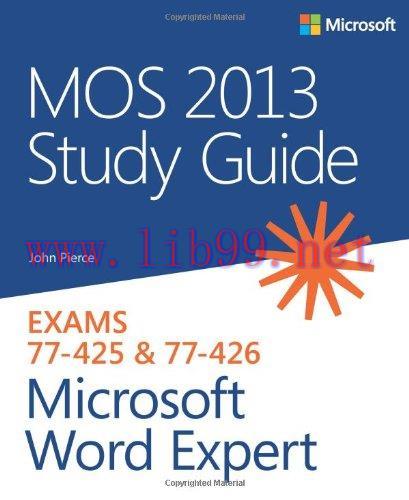 [FOX-Ebook]MOS 2013 Study Guide for Microsoft Word Expert
