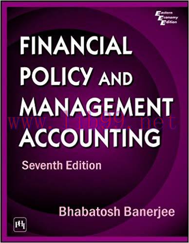 (PDF)Financial Policy and Management Accounting, 8th ed. 8th Edition