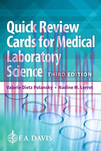 [AME]Quick Review Cards for Medical Laboratory Science, 3rd Edition (High Quality Image PDF)