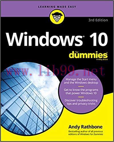 Windows 10 For Dummies (For Dummies (Computer/Tech)) 3rd Edition,