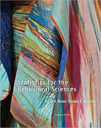 (Solution Manual)Statistics for the Behavioral Sciences 3rd Edition by Susan A. Nolan.pdf