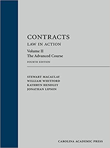 (PDF)Contracts Law in Action, Volume 2 The Advanced Course, Fourth Edition