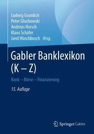 Gabler Banklexikon (K &ndash; Z)