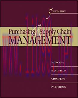 (PDF)Purchasing and Supply Chain Management 5th Edition