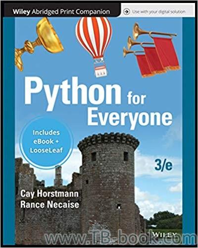 (PDF)Python for Everyone 3rd Edition by Cay S. Horstmann
