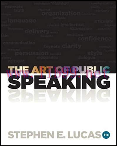 (PDF)The Art of Public Speaking, 11th Edition by Stephen Lucas