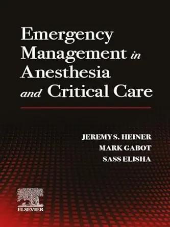 [AME]Emergency Management in Anesthesia and Critical Care (True PDF from_ Publisher)