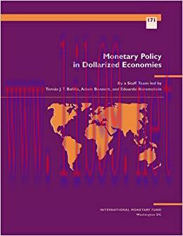 (PDF)Monetary Policy in Dollarized Economies (Occasional Paper (International Monetary Fund) Bo...