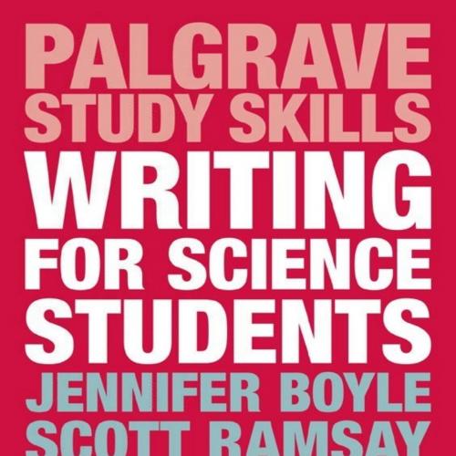 Writing for Science Students (Macmillan Study Skills)