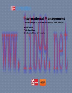 [PDF]International Management: The Challenge of Global Competition, 13th Edition [9781121781689...
