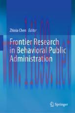 [PDF]Frontier Research in Behavioral Public Administration