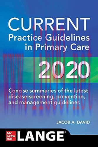 [AME]CURRENT Practice Guidelines in Primary Care 2020 (Original PDF)