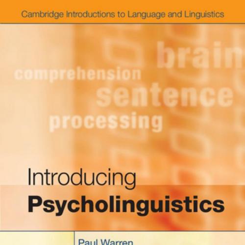 P Introducing Psycholinguistics