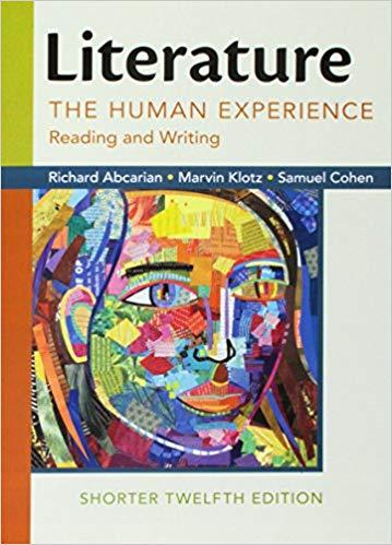 Literature The Human Experience, Shorter Edition 12th Edition