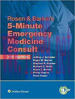 (PDF)Rosen & Barkin&rsquo;s 5-Minute Emergency Medicine Consult (The 5-Minute Consult Series) 5th Edi...
