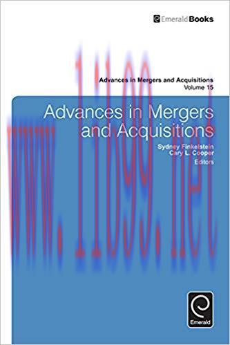 (PDF)Advances in Mergers and Acquisitions