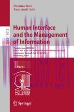 [PDF]Human Interface and the Management of Information: Thematic Area, HIMI 2023, Held as Part ...