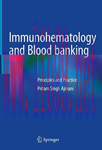 [AME]Immunohematology and Blood banking: Principles and Practice (EPUB)