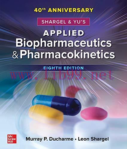 [AME]Shargel and Yu&rsquo;s Applied Biopharmaceutics & Pharmacokinetics, 8th Edition (Original PDF)