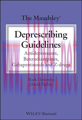 [AME]The Maudsley Deprescribing Guidelines: Antidepressants, Benzodiazepines, Gabapentinoids an...