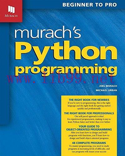 [FOX-Ebook]Murach's Python Programming