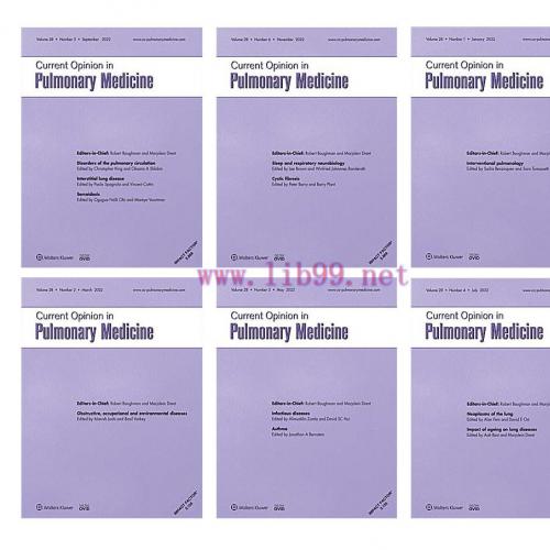[AME]Current Opinion in Pulmonary Medicine 2022 Full Archives (True PDF)
