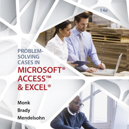 Problem-Solving Cases in Microsoft(r) AccessTM and Excel(r) (1)